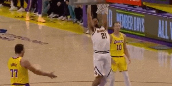 华体会体育官方皇马的赞助商-绝杀！湖人干翻掘金！41岁詹姆斯史诗级救球